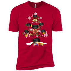Christmas Is Coming Hockey Santa Claus Ugly Christmas Sweater Men's Sleeve Shirt - The White Eagles