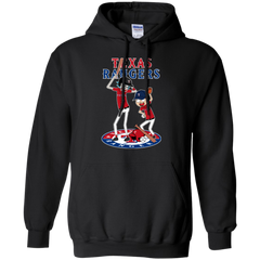 Texas Rangers Baseball Rick And Morty Hoodie - The White Eagles
