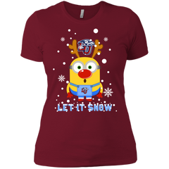 Minion Liberty Flames Ugly Christmas Sweaters Let It Snow Ladies' Shirt - The White Eagles