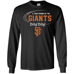 Dilly Dilly Ny Giants A True Friend Of The Giants LS Cotton T-Shirt - The White Eagles