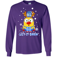 Minion Hampton Pirates Ugly Christmas Sweaters Let It Snow LS Cotton T-Shirt - The White Eagles