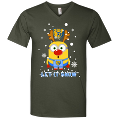 Minion Northern Colorado Bears Ugly Christmas Sweaters Let It Snow Men's V-Neck T-Shirt - The White Eagles