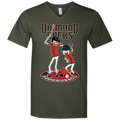 Arizona Diamondbacks Baseball Rick And Morty Men's V-Neck T-Shirt - The White Eagles