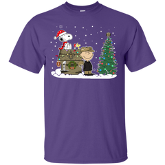 New Orleans Saints Snoopy The Peanuts Ugly Christmas Sweater  Super Bowl Cotton T-Shirt - The White Eagles