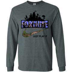 Fortnite Just Play It Nike Logo LS Cotton T-Shirt - The White Eagles