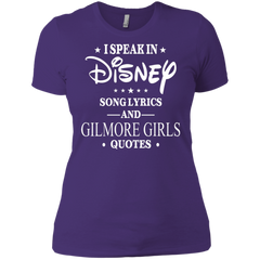 I Speak In Disney Song Lyrics And Gilmore Girls Quotes Shirt Ladies' Shirt - The White Eagles
