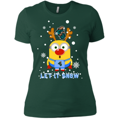 Minion Coastal Carolina Chanticleers Ugly Christmas Sweaters Let It Snow Ladies' Shirt - The White Eagles