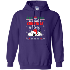 All I Want For Christmas Is Sleep Snoopy The Peanuts Movie Hoodie - The White Eagles