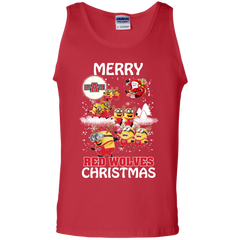 Arkansas State Red Wolves T Shirts Minions Santa Claus Merry Christmas Tank Top - The White Eagles