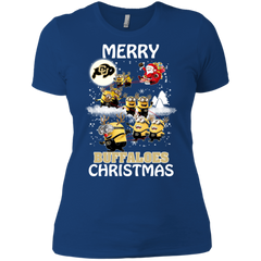 Colorado Buffaloes Ugly Christmas Sweaters Minions Santa Claus Merry Christmas Ladies' Shirt - The White Eagles