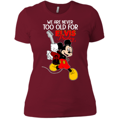 We Are Never Too Old For Elvis Presley Mickey Ladies' Shirt - The White Eagles