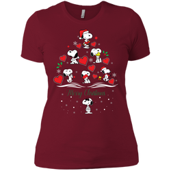 Snoopy Merry Christmas The Peanuts Movie Ladies' Shirt - The White Eagles