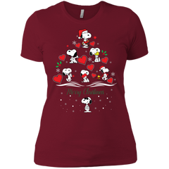 Snoopy Merry Christmas The Peanuts Movie Ladies' Shirt - The White Eagles