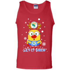 Minion Norfolk State Spartans Ugly Christmas Sweaters Let It Snow Tank Top - The White Eagles