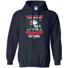 I Want For Christmas Is Staying In Bed Snoopy The Peanuts Movie Hoodie - The White Eagles