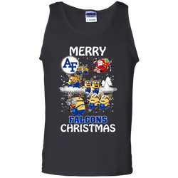 Air Force Falcons Ugly Christmas Sweaters Minions Santa Claus Merry Christmas Hoodies Sweatshirts Tank Top - The White Eagles