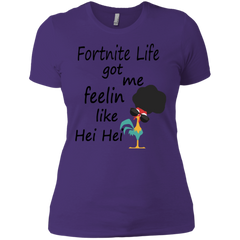 Fortnite Life Got Me Feelin Like Hei Hei Ladies' Shirt - The White Eagles