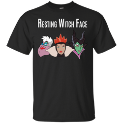 Maleficent Disney Shirt. Resting Witch Face Halloween Shirt Cotton T-Shirt - The White Eagles