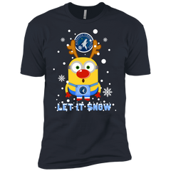Minion Minnesota Timberwolves Ugly Christmas Sweaters Let It Snow Men's Sleeve Shirt - The White Eagles