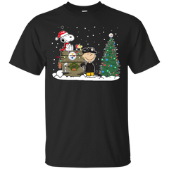 Pittsburgh Steelers Snoopy The Peanuts Ugly Christmas Sweater  Super Bowl Cotton T-Shirt - The White Eagles