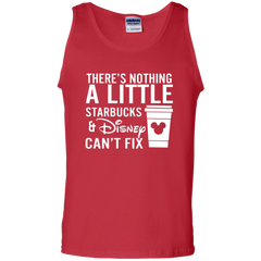 There's Nothing A Little Starbucks & Disney Can't Fix Shirt Tank Top - The White Eagles