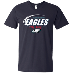 Nfl Dilly Dilly Philadelphia Eagles A True Friend Of The Eagles Men's V-Neck T-Shirt - The White Eagles