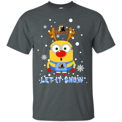 Minion Morgan State Bears Ugly Christmas Sweaters Let It Snow Cotton T-Shirt - The White Eagles