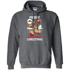 Louisiana Monroe Warhalks Ugly Christmas Sweaters Minions Santa Claus Hoodie - The White Eagles