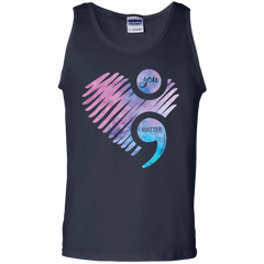 You Matter Don't Let Your Story End Semicolon Shirt Tank Top - The White Eagles