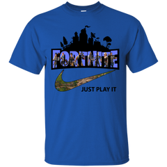 Fortnite Just Play It Nike Logo Cotton T-Shirt - The White Eagles