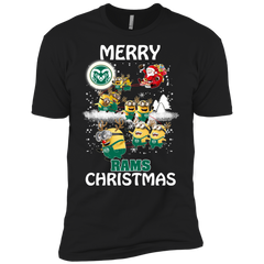 Colorado State Rams Ugly Christmas Sweaters Minions Santa Claus Merry Christmas Men's Sleeve Shirt - The White Eagles