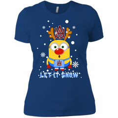 Minion Alabama A&_m Bulldogs Ugly Christmas Sweaters Let It Snow Ladies' Shirt - The White Eagles