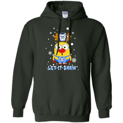Minion Butler Bulldogs Ugly Christmas Sweaters Let It Snow Hoodie - The White Eagles