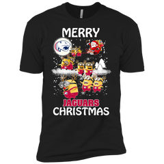 South Alabama Jaguars Ugly Christmas Sweaters Minions Santa Claus Merry Christmas Men's Sleeve Shirt - The White Eagles