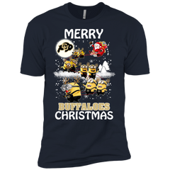 Colorado Buffaloes Ugly Christmas Sweaters Minions Santa Claus Merry Christmas Men's Sleeve Shirt - The White Eagles