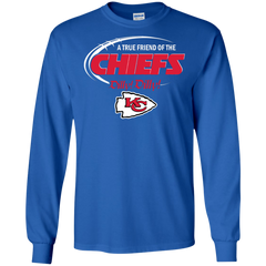 Dilly Dilly Kansas City Chiefs A True Friend Of The Chiefs LS Cotton T-Shirt - The White Eagles