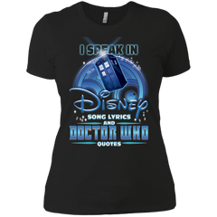 I Speak In Disney Song Lyrics And Doctor Who Quotes Shirt Ladies' Shirt - The White Eagles