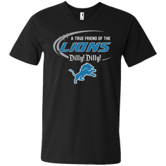 Dilly Dilly Lions A True Friend Of The Lions Men's V-Neck T-Shirt - The White Eagles