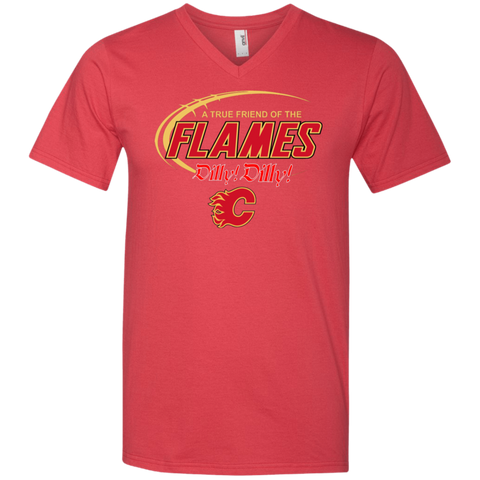 Dilly Dilly A True Friend Of The Calgary Flames Men's V-Neck T-Shirt - The White Eagles
