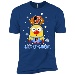 Minion Baltimore Orioles  Ugly Christmas Sweaters Let It Snow Men's Sleeve Shirt - The White Eagles