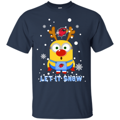 Minion Lamar Cardinals Ugly Christmas Sweaters Let It Snow Cotton T-Shirt - The White Eagles