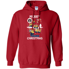 Auburn Tigers Ugly Christmas Sweaters Minions Santa Claus Merry Christmas Hoodie - The White Eagles