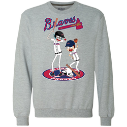 Atlanta Braves Baseball Rick And Morty Sweatshirt - The White Eagles