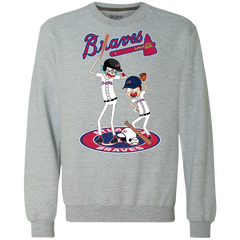 Atlanta Braves Baseball Rick And Morty Sweatshirt - The White Eagles