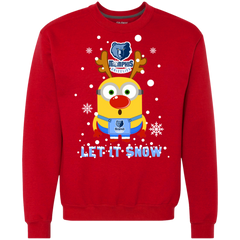 Minion Memphis Grizzlies Ugly Christmas Sweaters Let It Snow Sweatshirt - The White Eagles