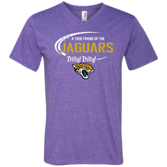 Dilly Dilly Jaguars A True Friend Of The Jaguars Men's V-Neck T-Shirt - The White Eagles