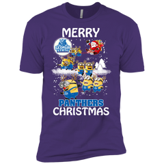 Georgia State Panthers Ugly Christmas Sweaters Minions Santa Claus Merry Christmas Men's Sleeve Shirt - The White Eagles