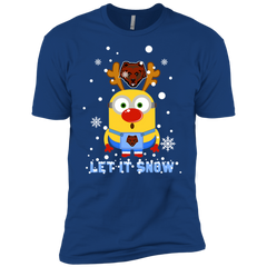 Minion Brown Bears Ugly Christmas Sweaters Let It Snow Men's Sleeve Shirt - The White Eagles