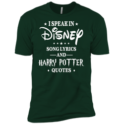 I Speak In Disney Song Lyrics And Harry Potter Quotes Shir Men's Sleeve Shirt - The White Eagles