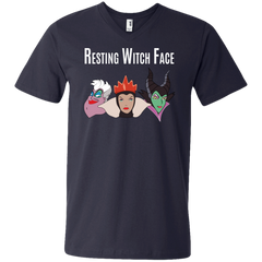 Maleficent Disney Shirt. Resting Witch Face Halloween Shirt Men's V-Neck T-Shirt - The White Eagles